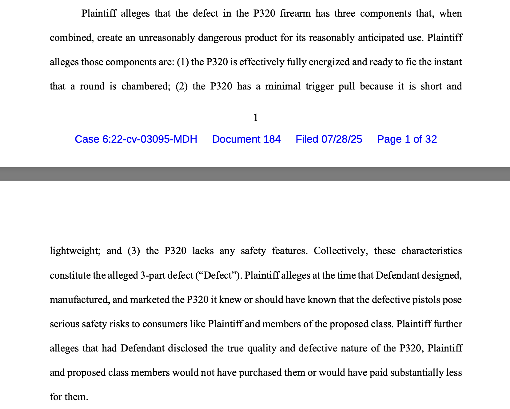 Missouri Class Action Screenshot 2