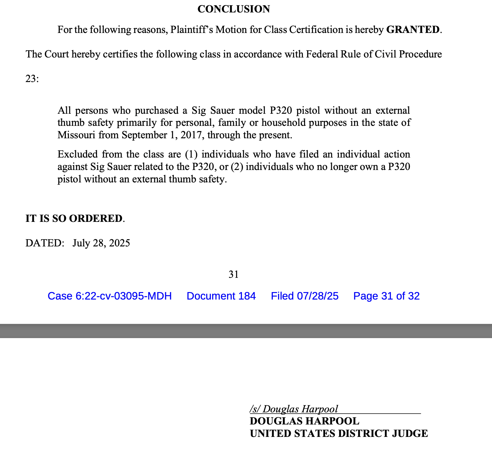 Missouri Class Action Screenshot 3